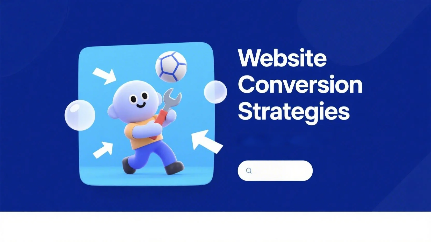 Company website homepage layout sample with navigation, hero banner, and content section
